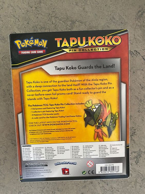 2017 Pokémon Tapu Kiko Pin Collection Box EN