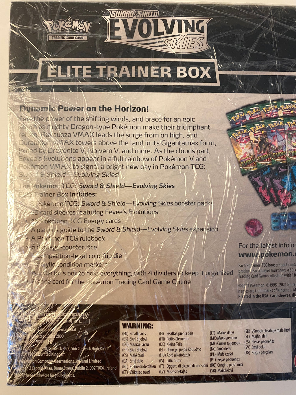 2021 Pokémon Elite Trainerbox Sword & Shield Evolving Skies